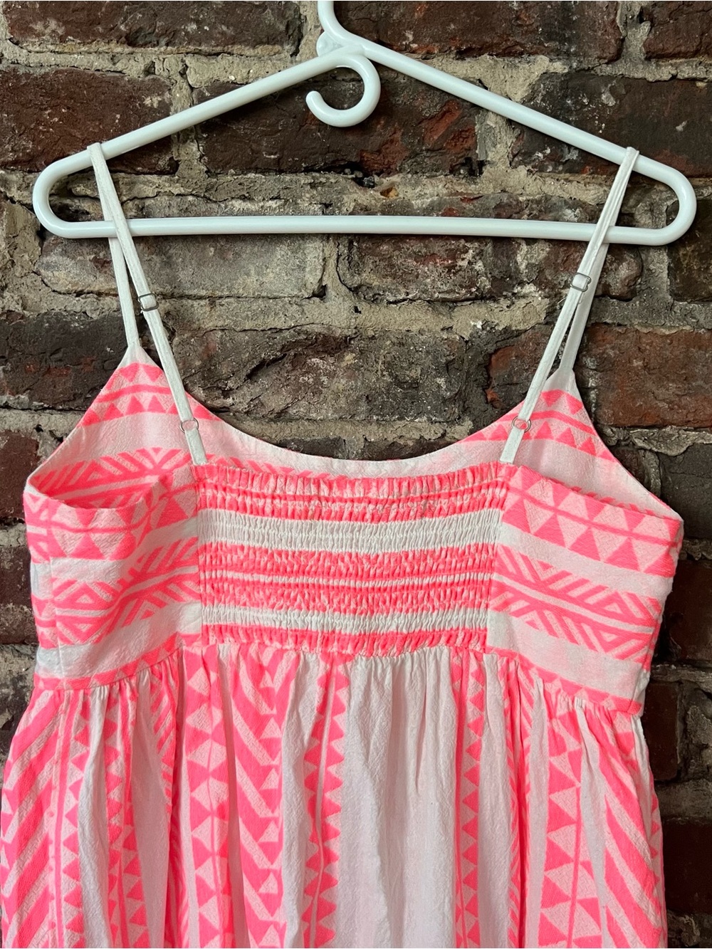 mi ami Neon Pink and White Mini Dress - Picture 7 of 10